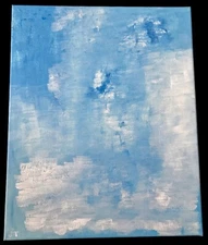 ORIGINAL Oil acrylic painting SIGNED FT art 16 x 20 "Soft Snowfall￼" Ftart5 Snow