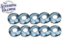 For Dodge Chrysler Jeep Door Lock Cylinder Face Caps Chrome 321847 10 Pack