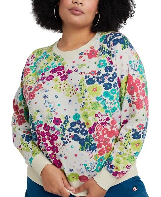 champion floral sweatshirt