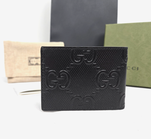 GUCCI Black GG Embossed Bifold Wallet -NEU- Giftbox, Dustbag & Giftbag included! - Bild 5 von 9