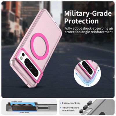 Dustproof Flexible Magnetic TPU Case - Impact-Resistant fits Google Pixel 8 Pro