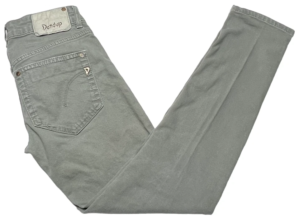 Dondup Monroe Jeans Womens (25) Sage Stretch Low Rise Ankle Skinny Made In Italy - Image 3 of 4