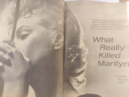 Life International Magazine What Really Killed Marilyn Monroe 1964 Clare Boothe - Picture 20 of 24