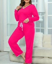 Pink Size 14 Two Piece Matching Pajamas Sleep  Lounge Set
