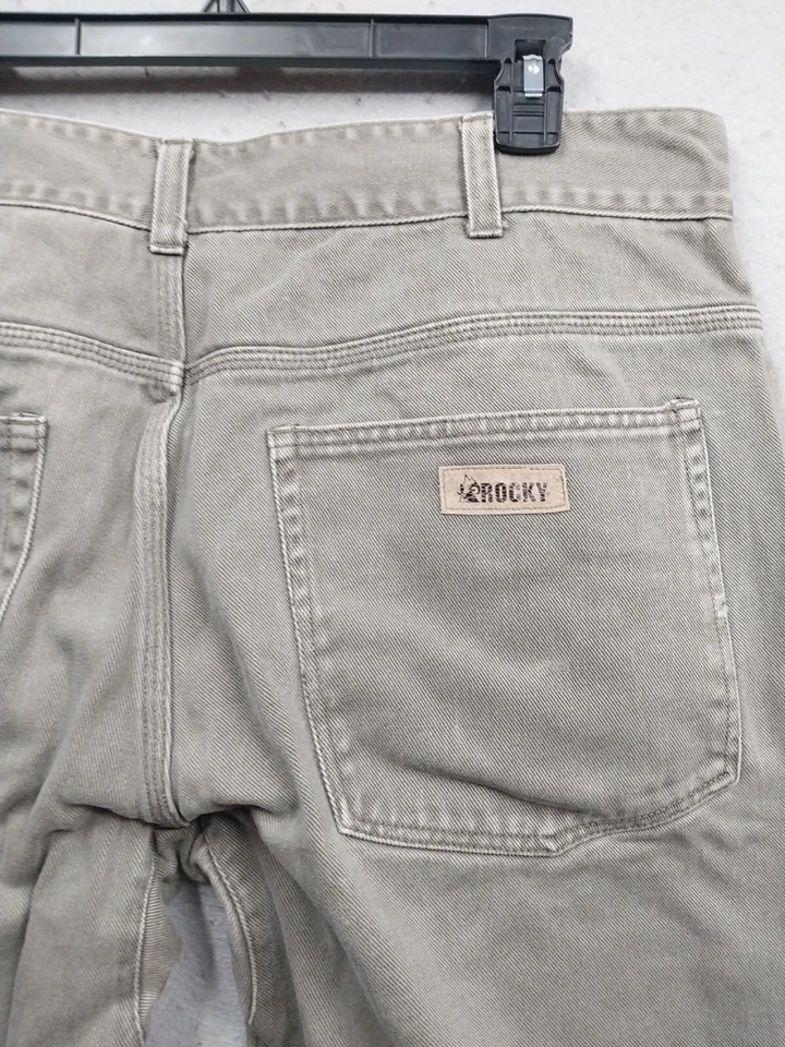 Мужские джинсы Rocky Outdoor Gear размер 40x30 зеленые 5 карманов прямые штанины - Изображение 4 из 4