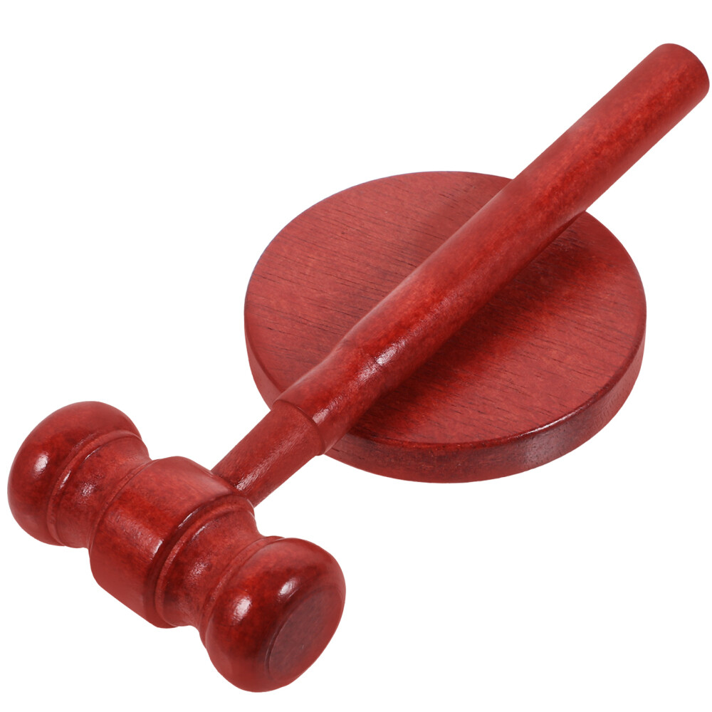 1 Set of Judge Gavel Costume Hammer Mini Wooden Gavel Toy Lawyer Judge