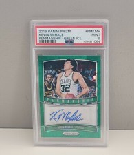 2019 PANINI PRIZM PENMANSHIP KEVIN McHALE GREEN ICE PSA 9 ( 7 / 16 )