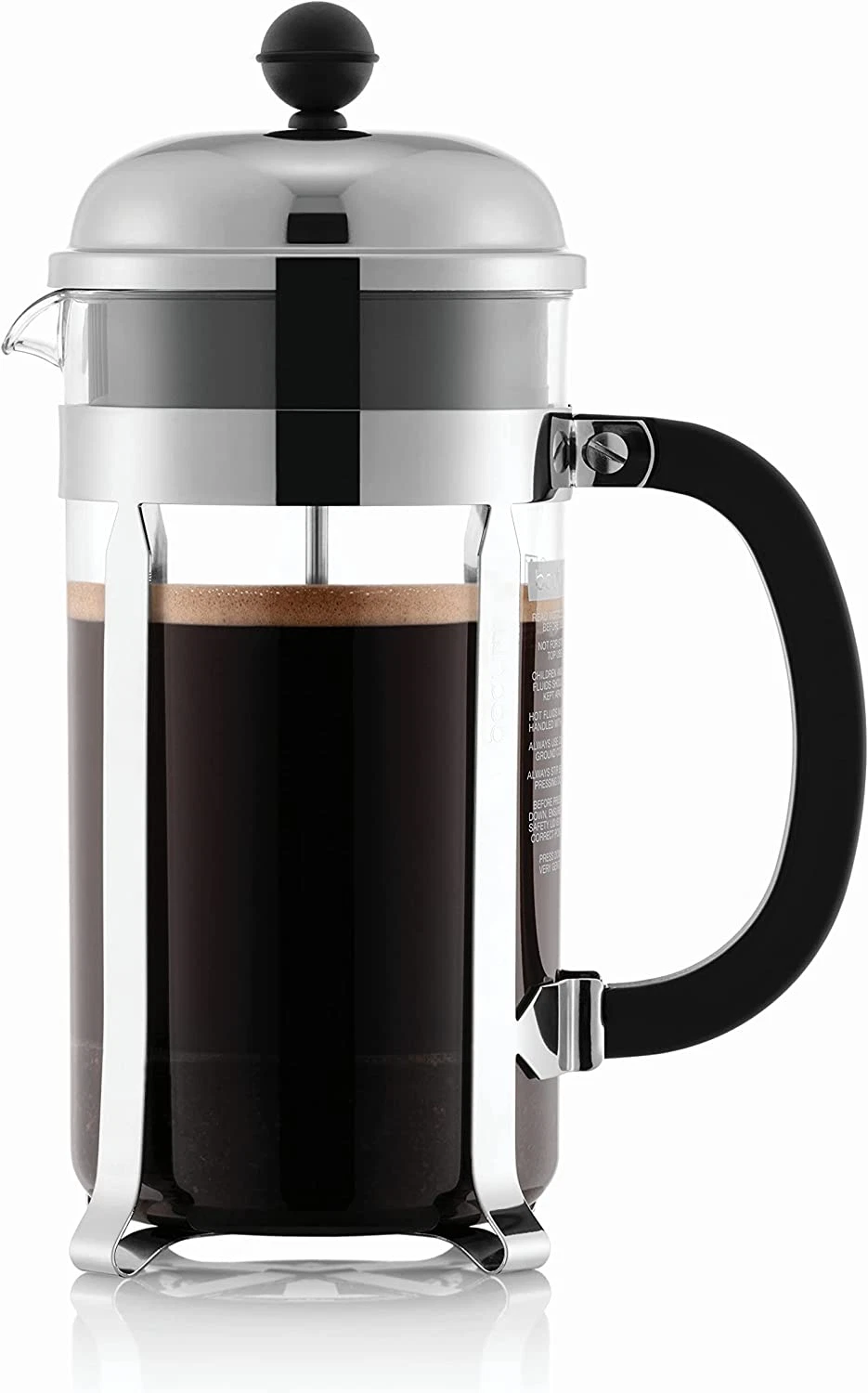 Chambord French Press Coffee Maker, 1 Liter, 34 Ounce, Chrome