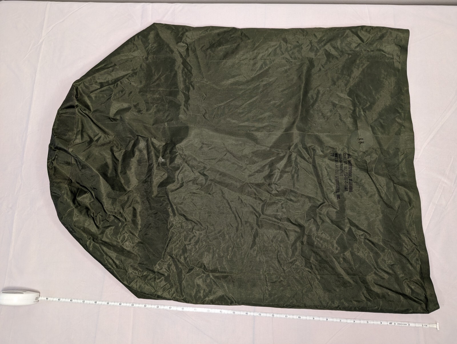 Waterproof Clothing Bag Military Green NSN 8465002616909 wet
