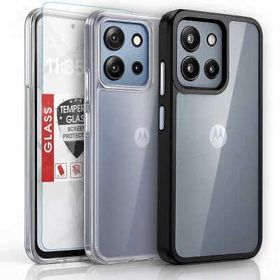 For Motorola Moto G Power (2025) Case Phone Cover Shockproof Slim + Screen Glass