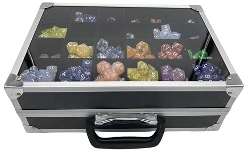 D&D Würfelkoffer & 8x DnD Metall Würfel Set Dungeons & Dragons Würfelbox Aufbewahrung TTRPG - Bild 18 von 22