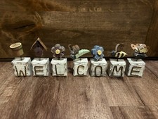 WELCOME Wooden Blocks With Cute Designs