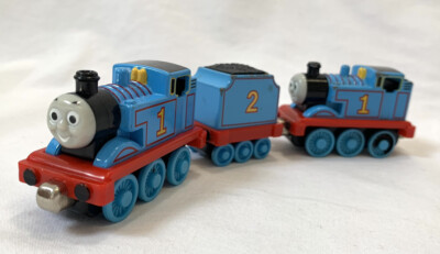 Thomas The Train Engine #1 & #2 Coal Die Cast Train Gullane Learning Curve 2002