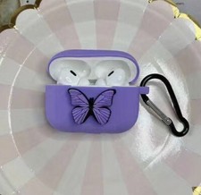 Protective Case For Apple AirPods 3 Keychain Clip Shockproof Silicone Soft Shell