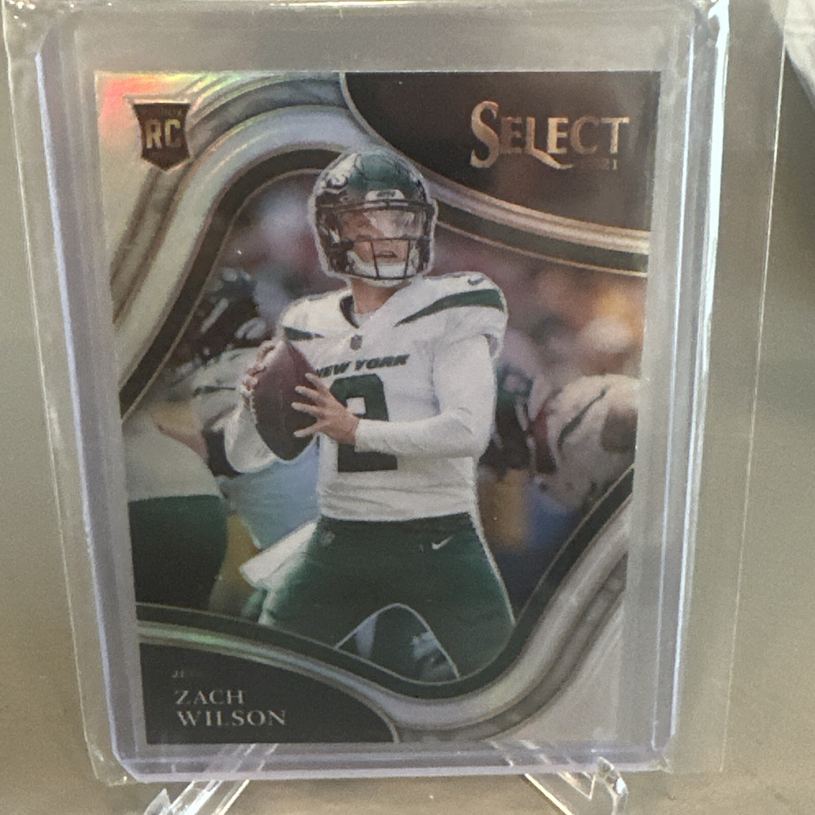 2021 Panini Select Zach Wilson #344 Rookie Field Level Silver Prizm