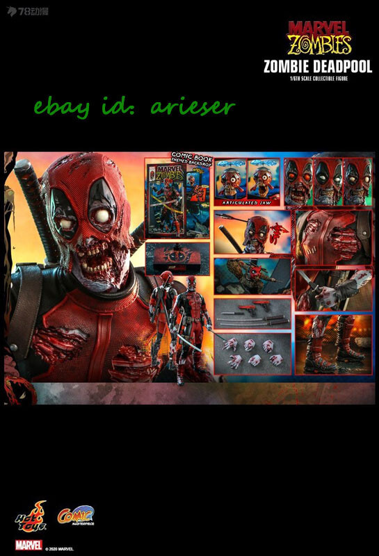 Hot Toys 1/6 Cms06 Zombie Deadpool Zombie Action Figure New Hot Toys 1/6 Cms06 Zombie Deadpool Zombie Action Figure New