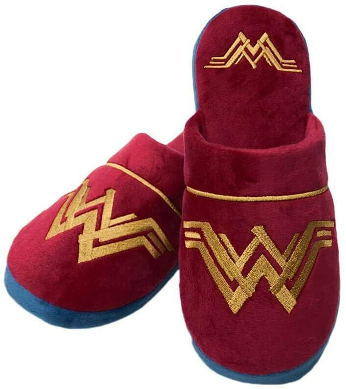Тапочки-мулы для взрослых DC Comics Wonder Woman, красные, 5-7 Великобритания 38-41 ЕС