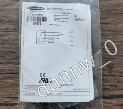 1PC New in box BANNER QS18VP6RB 61672  Photoelectric switch