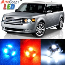 10 x Premium Xenon White LED Lights Interior Package Upgrade for Ford Flex