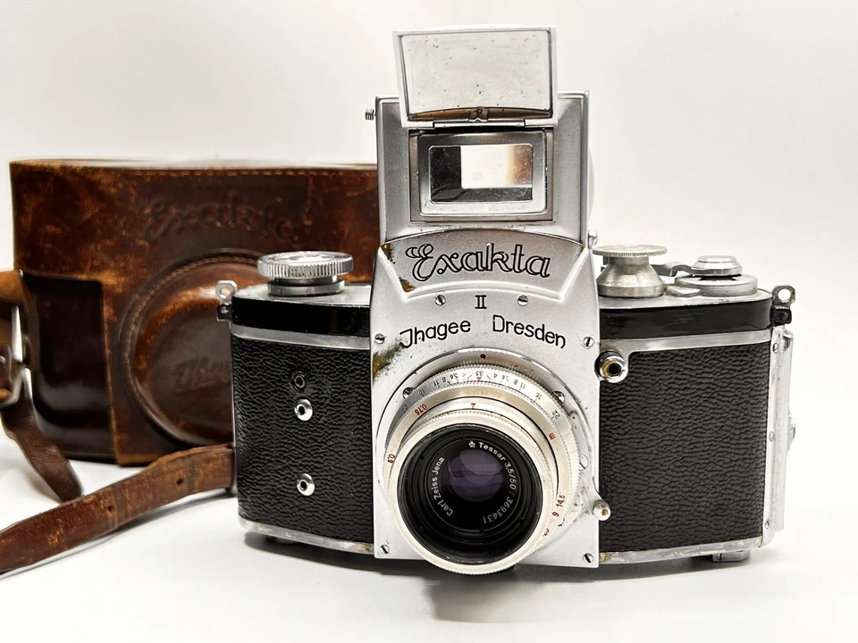 Exakta II Ihagee Dresden mit Carl Zeiss Tessar 3,5/50 T #3693431-95 - Bild 3 von 4