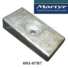 ANODO PIASTRINA GAMBO ORIGINALE MARTYR IN ALLUMINIO PER MOTORI FUORIBORDO HONDA