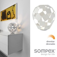 Tischlampe Led Tischleuchte Nachttischlampe Dimmbar Weiß Metall Geometrisch