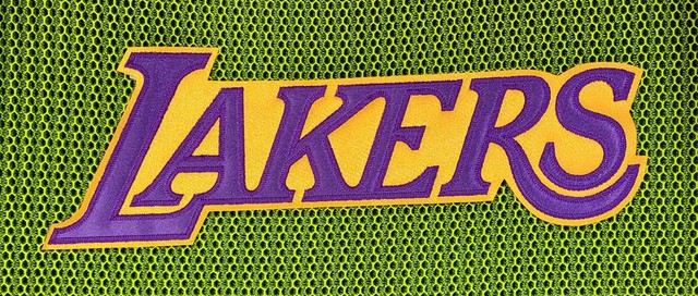 Los Angeles Lakers Huge High Quality Embroidered Patch 11.8"x3.7"