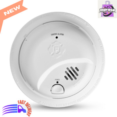 Battery-Operated Smoke Alarm, Smoke Detection Alarm. 1-Pack