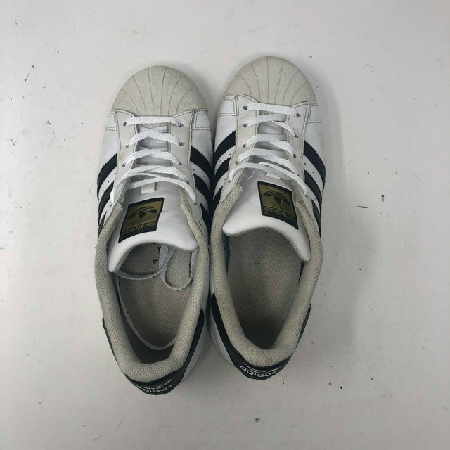 Adidas SUPERSTAR Ortholite Men's Black/White Shell Toe Leather Sneakers Size 5 | eBay