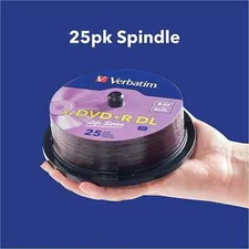 DVD 5GB Verbatim R DL Double Layer 8 8X LifeSeries 25pk Spindle Purple