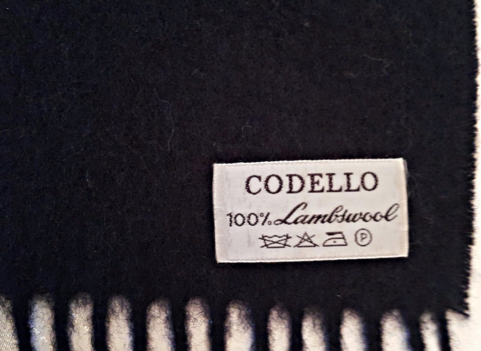 VINTAGE AUTHENTIC CODELLO SOLID DARK BLUE 100% LA… - image 3
