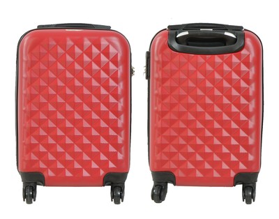 MALETA PEQUEÑA DE 4 RUEDAS ROMBO ROJO EQUIPAJE DE CABINA O MANO TROLLEY  VIAJE | eBay
