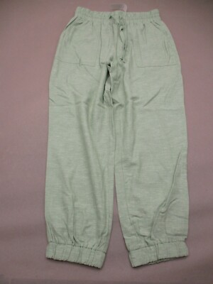 NWT Ann Taylor Size S Womens Linen Elastic Waist Drawstring Jogger Pants  601 | eBay