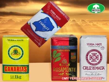 Yerba Mate - Canarias - Rosamonte - Taragui - 4 Kilos - 8.9 Lbs - Many Choices
