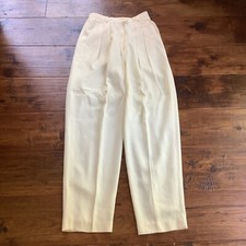 TALBOTS NEW W TAGS, IVORY WHITE LINED DRESS PANTS, SIZE 6