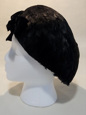 VTG 50’s Adolfo II Women’s Feather Cap Adolfo II Hat - Vintage 1960 main image 3