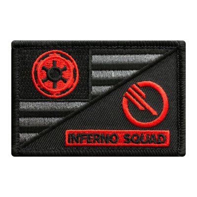 Inferno Squad USA Flag Patch (HOOK FASTENER -3.0 X 2.0 CGD5)