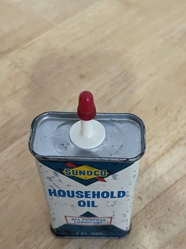 Vintage SUNOCO Household Oil Can 1960’s SUN OIL CO 4 OZ. All Purpose Lubricant - Picture 5 of 11