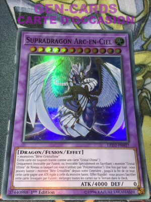 Yu Gi Oh SUPRADRACHE REGENBOGEN LED2-FR037 KARTE 1.Auflage