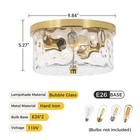 9.8" Modern Semi Flush Mount Ceiling Light Fixtures for Porch Hallway Kitchen 