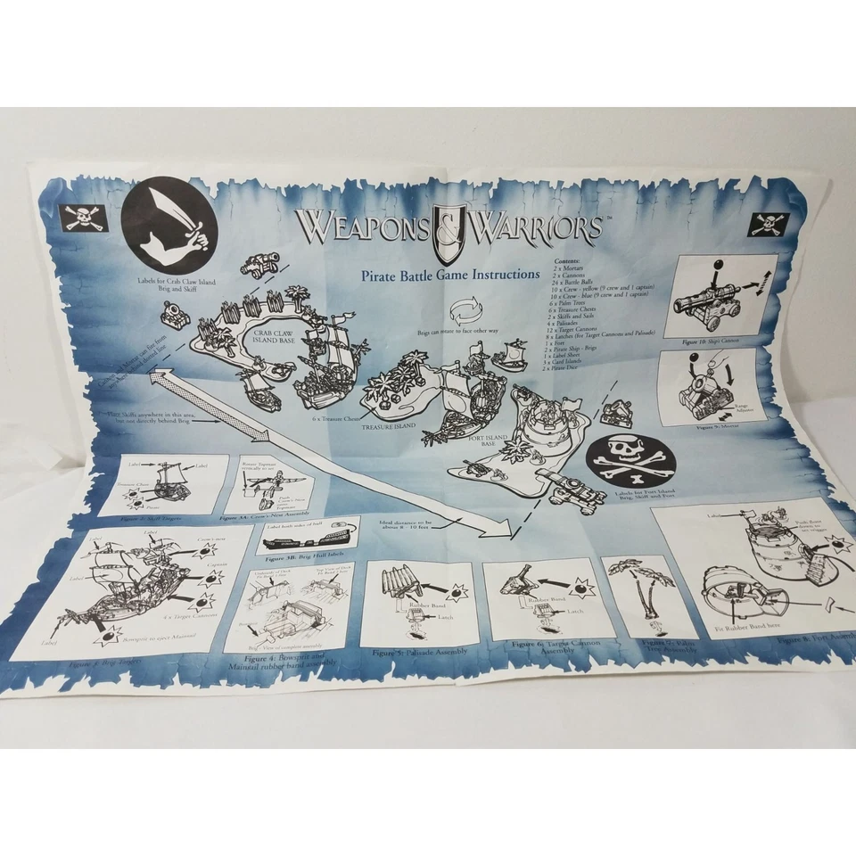 Armas y Guerreros Pirata Batalla Juego Piezas de Repuesto Islas Instrucciones Foto 3 de 4