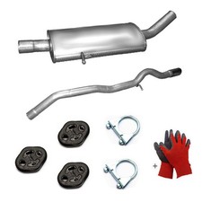 Auspuff  Topf Endrohr f&uuml;r Mercedes A  W169 2.0 CDi TD 1991ccm  + Montagesatz