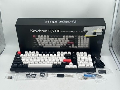 Keychron Q5 HE Gaming Keyboard Swappable RGB Backlight Nebula Switch