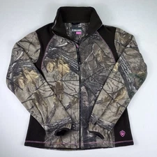 Game Winner Jacket Women’s Medium Green/Brown Camo Realtree Fleece Hunting Coat