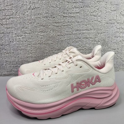 Hoka One One Clifton 10 Wide Women's Size US 8D Rose Cream /Dried