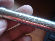 Vintage Schrader Balloon Tire Pressure Gauge 10-50 Lbs England With Pouch