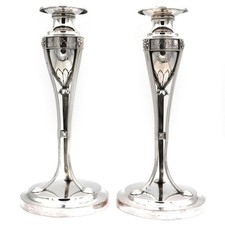 Paar Empire Silber Kerzenleuchter  Paris 1809-1819