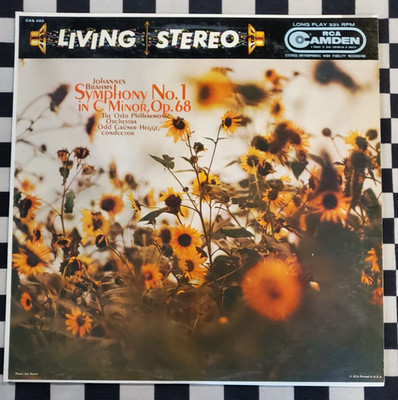 Symphony No. 1 In C Minor, Op. 68 LP by Brahms vinyl 1959 VG+ CAS-495 RCA Camden