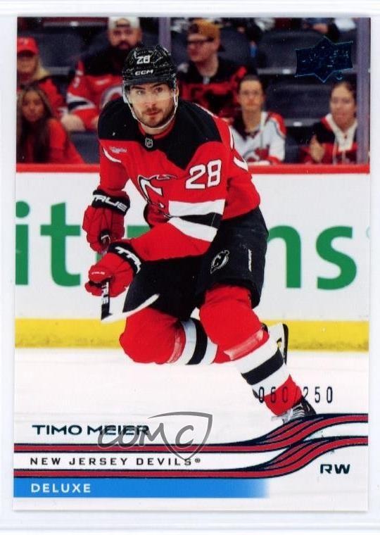 2025-26 Upper Deck Extended Series Deluxe /250 Timo Meier #577 1h4a