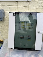 Hager Distribution Board Consumer Unit 6 Way 3 Three Phase JK104BG With Timmer